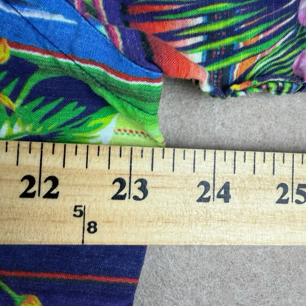 Polo Ralph Lauren Shirt Men L Hawaiian Floral‎ Stripe Grand Tour Custom Fit